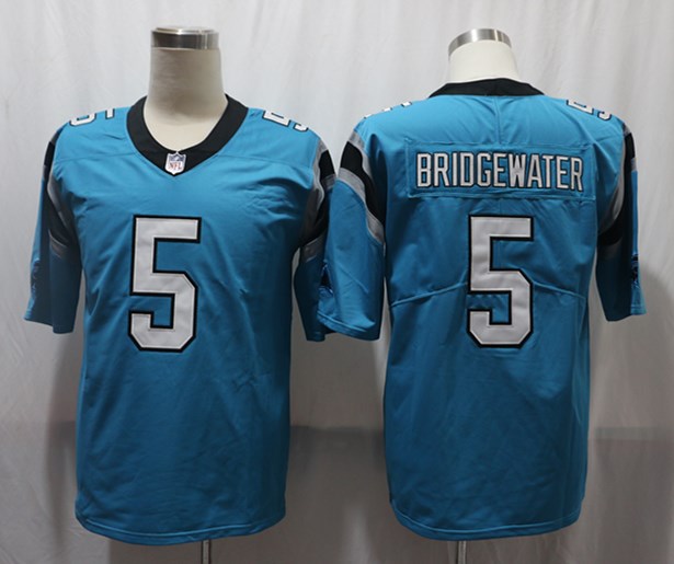 Men's Carolina Panthers Teddy Bridgewater Blue Game Jersey football jersey product view 1