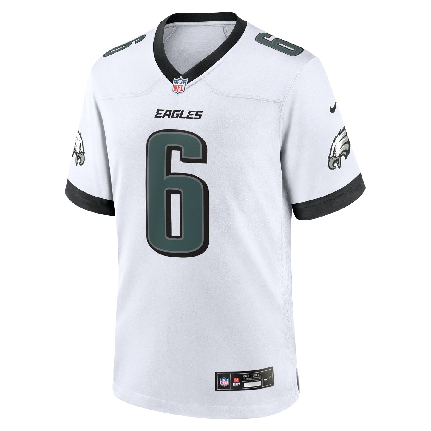 DeVonta Smith Philadelphia Eagles White Game Jersey - White football jersey product view 2