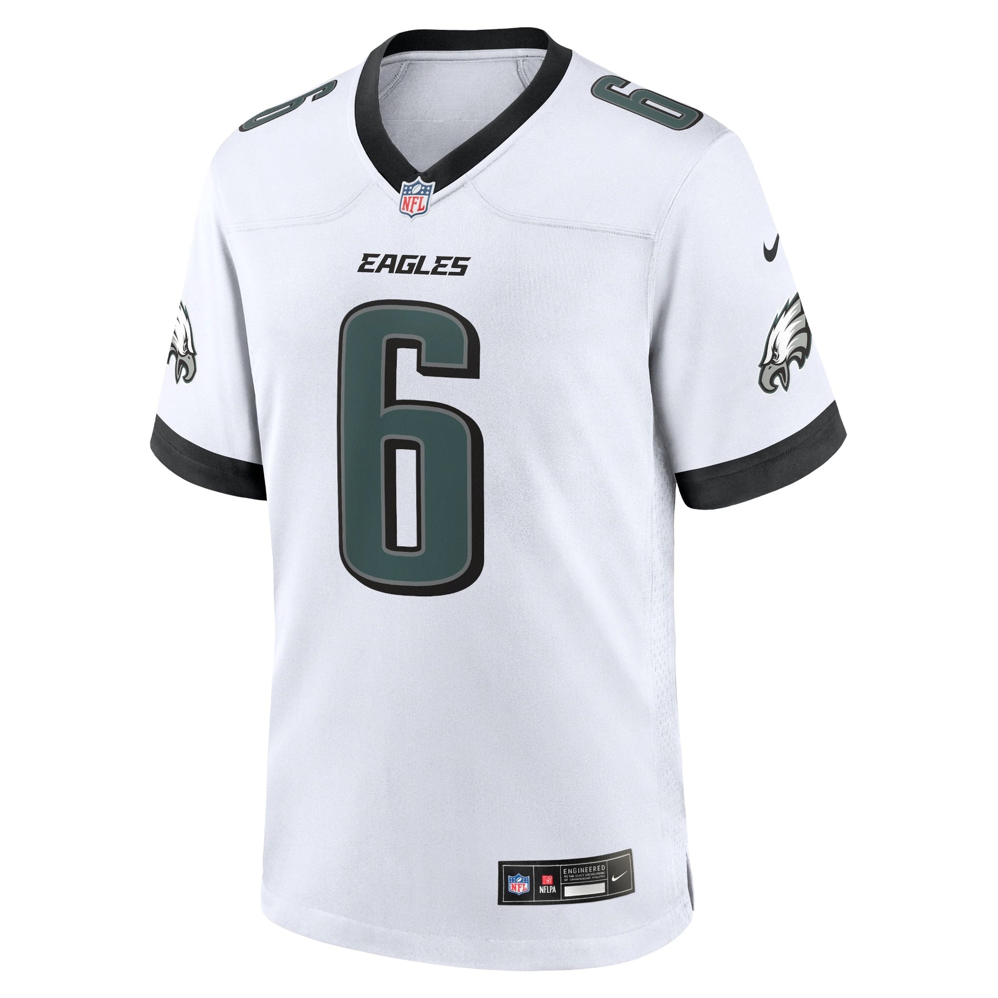 DeVonta Smith Philadelphia Eagles White Game Jersey - White football jersey product view 2
