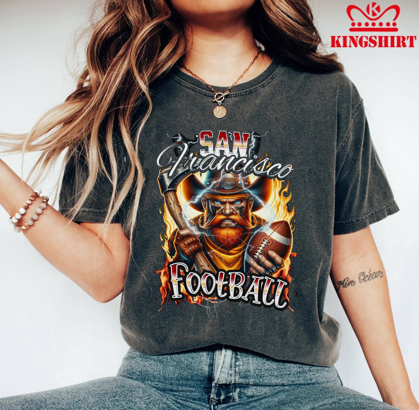 Stylish San Francisco Football Team Sports Shirt Graphic Unisex T-shirt, Sweatshirt, Hoodie, Long Sleeve Tee - T-Shirt, Sweatshirt, Hoodie
