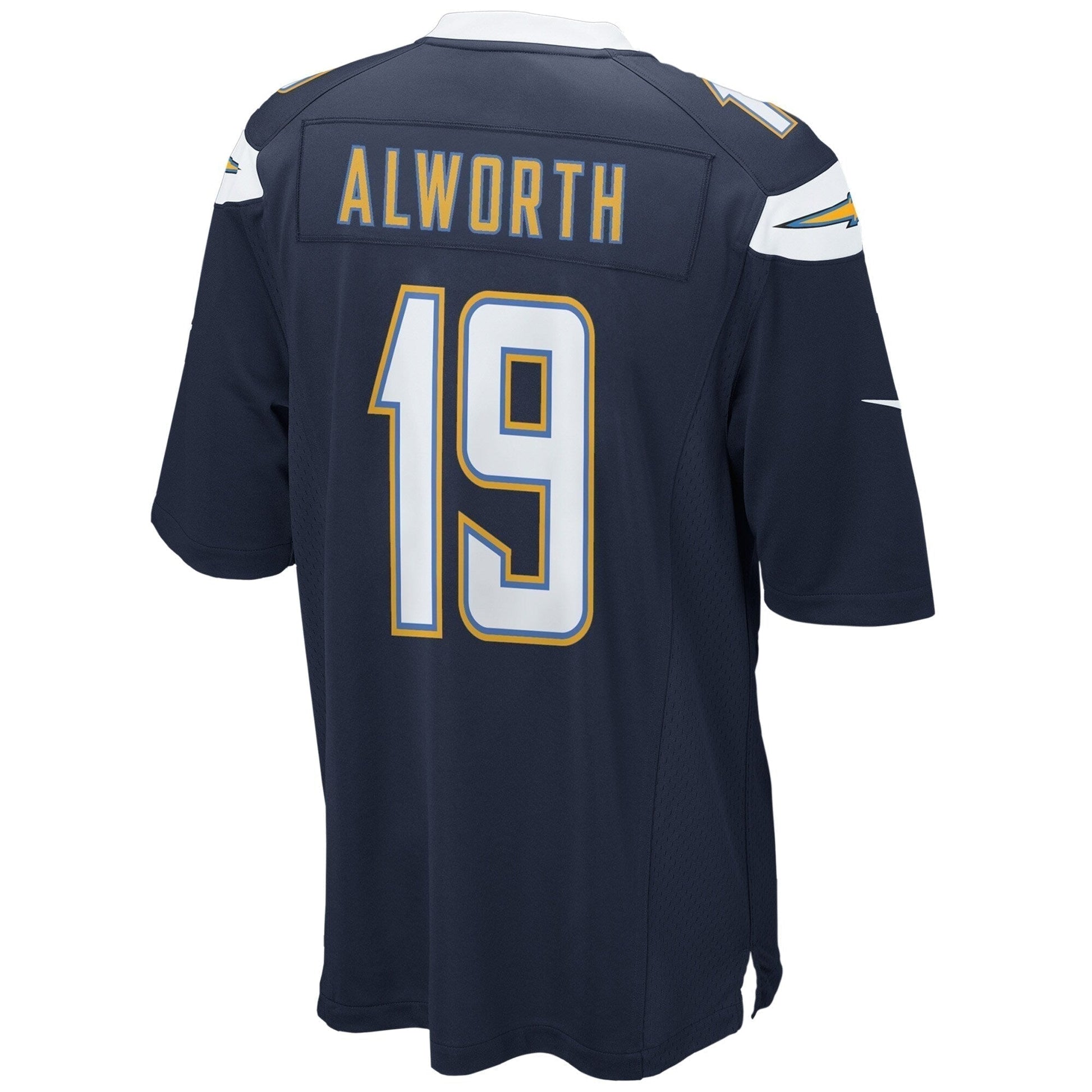 San Diego Chargers Lance Alworth Gridiron Classics Retired Game Jersey - Navy football jersey product view 3