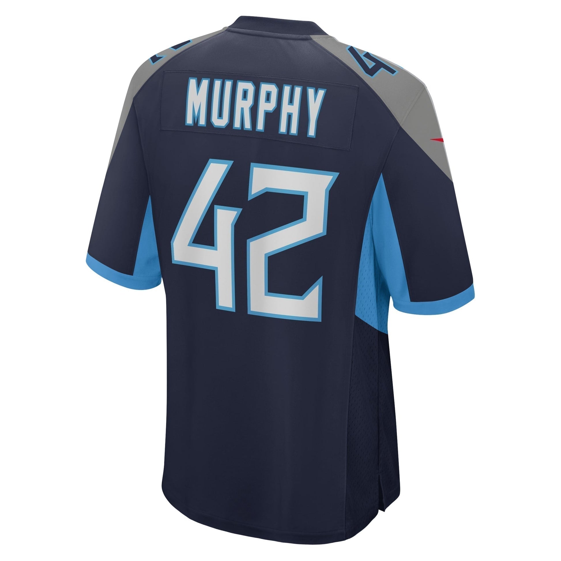 Caleb Murphy Tennessee Titans Team Game Jersey - Navy football jersey product view 3