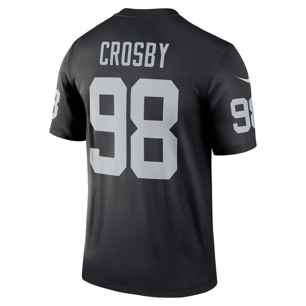 LV.Raiders #98 Maxx Crosby Black Legend Player Performance Top Jersey football jersey product view 1