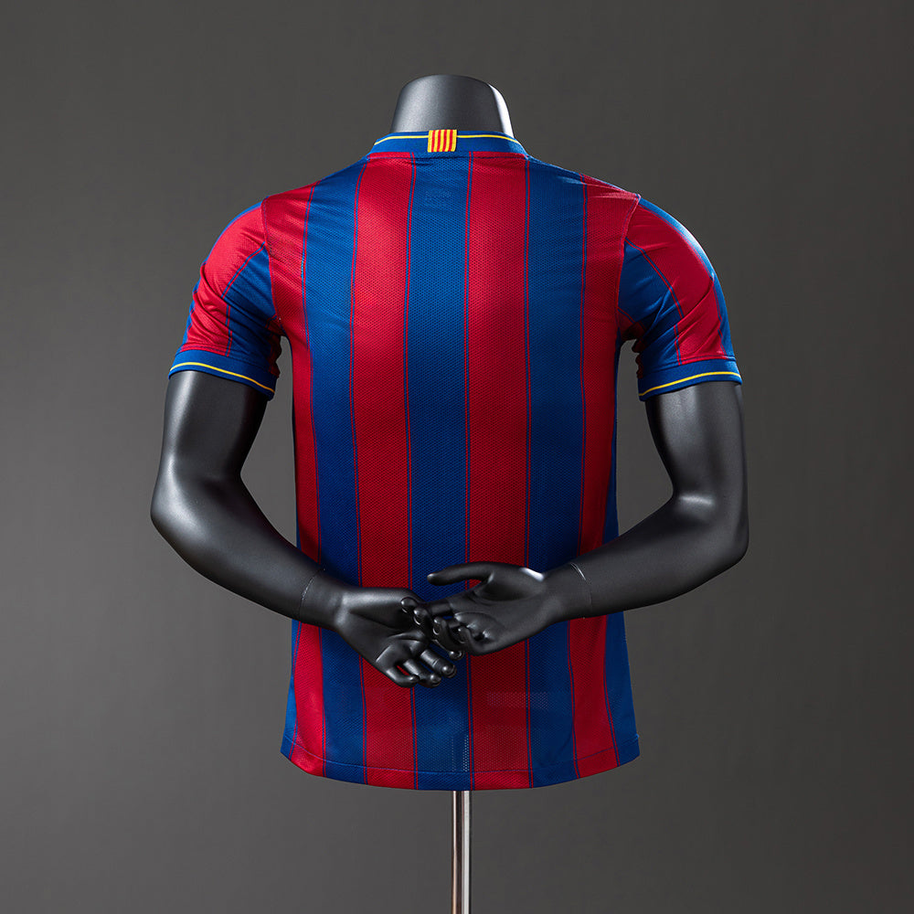 Barcelona 09/10 Home Player Version Retro Jersey sports jersey product view 2