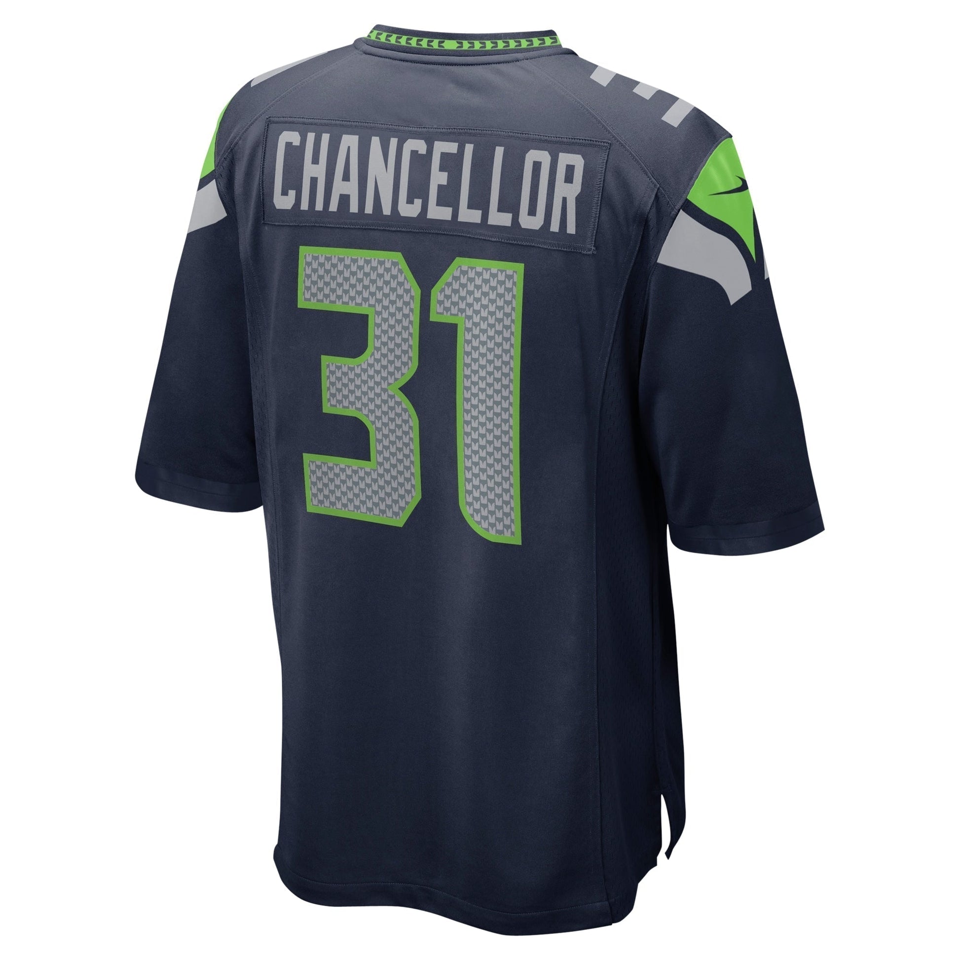 Kam Chancellor Seattle Seahawks Retired Game Jersey - College Navy football jersey product view 3