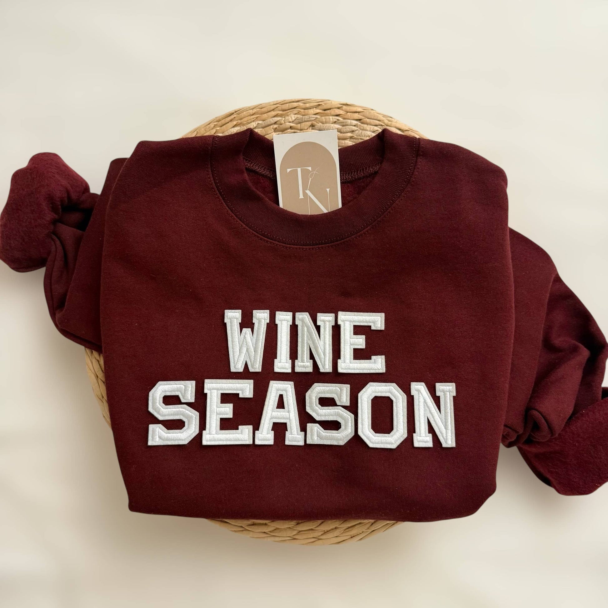 Wine Season Sweatshirt, Fall Women Sweatshirts Unisex T-shirt, Sweatshirt, Hoodie, Long Sleeve Tee - T-Shirt, Sweatshirt, Hoodie