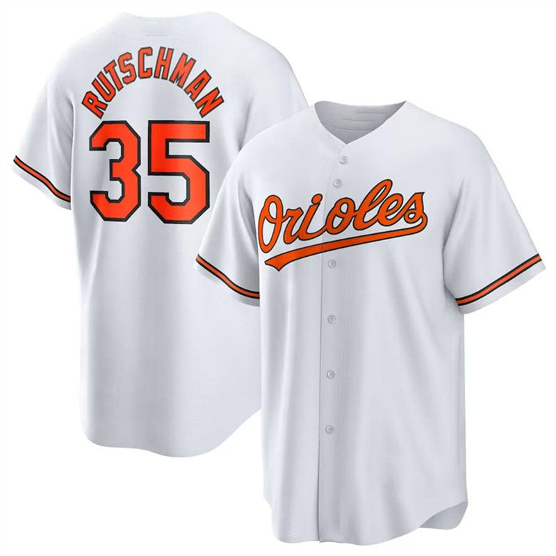 Baltimore Orioles #35 Adley Rutschman White Authentic Player Jersey Baseball Jerseys baseball jersey product view 1