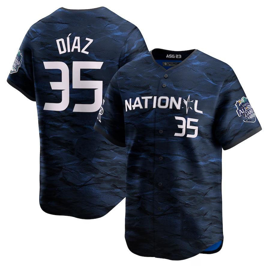 Colorado Rockies #35 Elias Diaz Royal Home Replica Player Name Jersey Baseball Jerseys baseball jersey product view 1