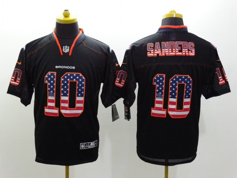 Men's Denver Broncos Emmanuel Sanders #10 Black Game Jersey1 football jersey product view 1