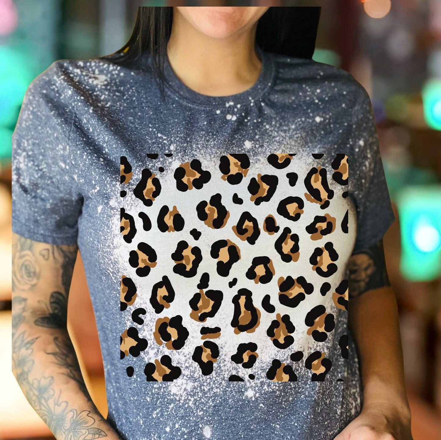 Bleached Cheetah Print Graphic Tee  Funny WomenS Shirt Unisex T-shirt, Sweatshirt, Hoodie, Long Sleeve Tee - T-Shirt, Sweatshirt, Hoodie