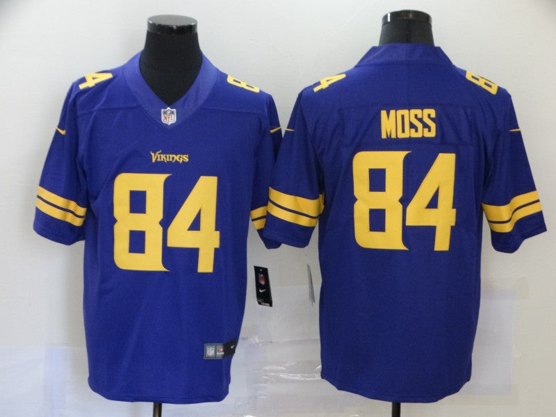 Men's Minnesota Vikings Randy Moss Purple Game Player Jersey football jersey product view 1