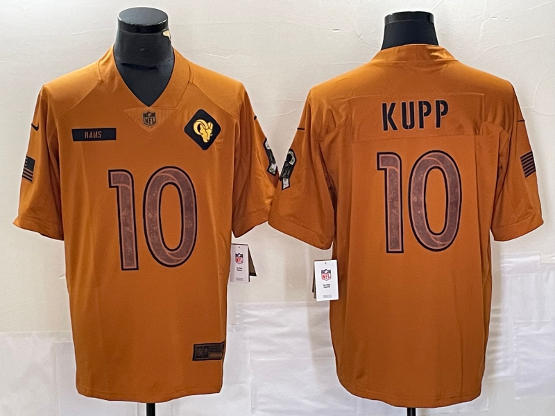 Men's Los Angeles Rams Cooper Kupp Brown 2023 Salute To Service Limited Jersey football jersey product view 1