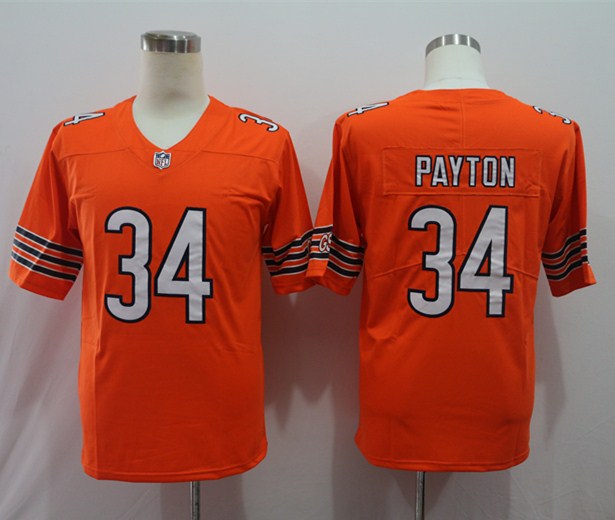 Men's Chicago Bears Walter Payton Orange Player Game Jersey football jersey product view 1