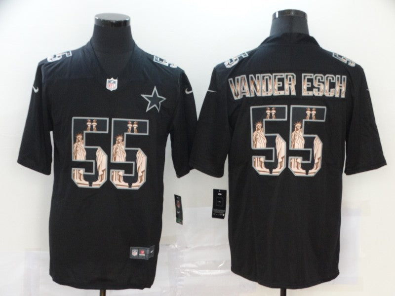 Men's Dallas Cowboys Leighton Vander Esch #55 Black Player Jersey1 football jersey product view 1