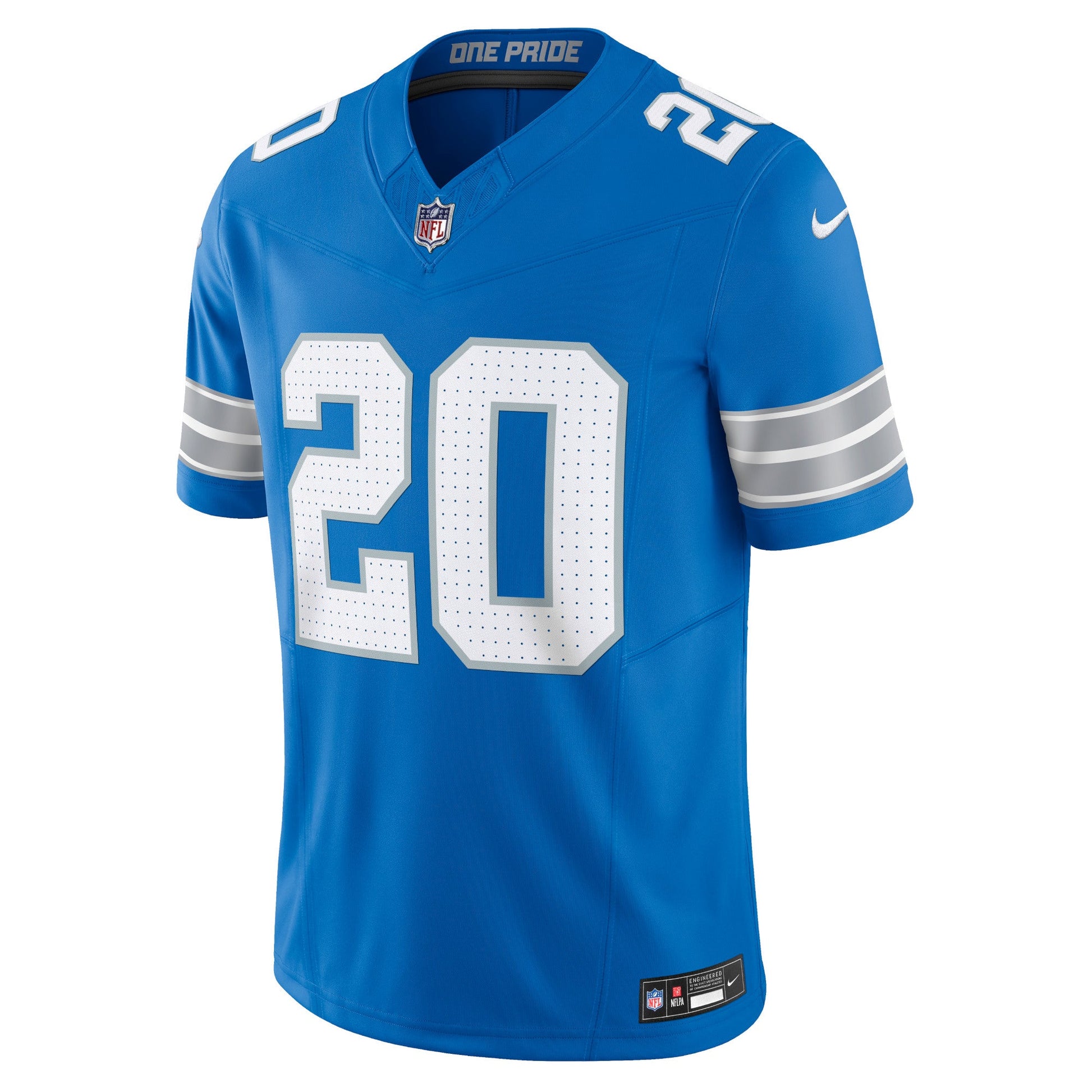 Barry Sanders Detroit Lions Vapor F.U.S.E. Limited Jersey - Blue football jersey product view 2
