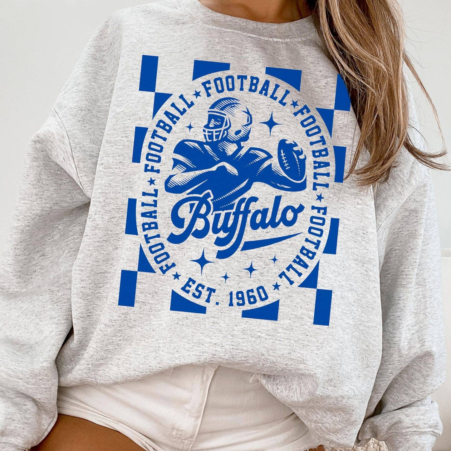 Buffalo Bill Vintage Football Crewneck Sweatshirt Sweatshirt Unisex T-shirt, Sweatshirt, Hoodie, Long Sleeve Tee - T-Shirt, Sweatshirt, Hoodie
