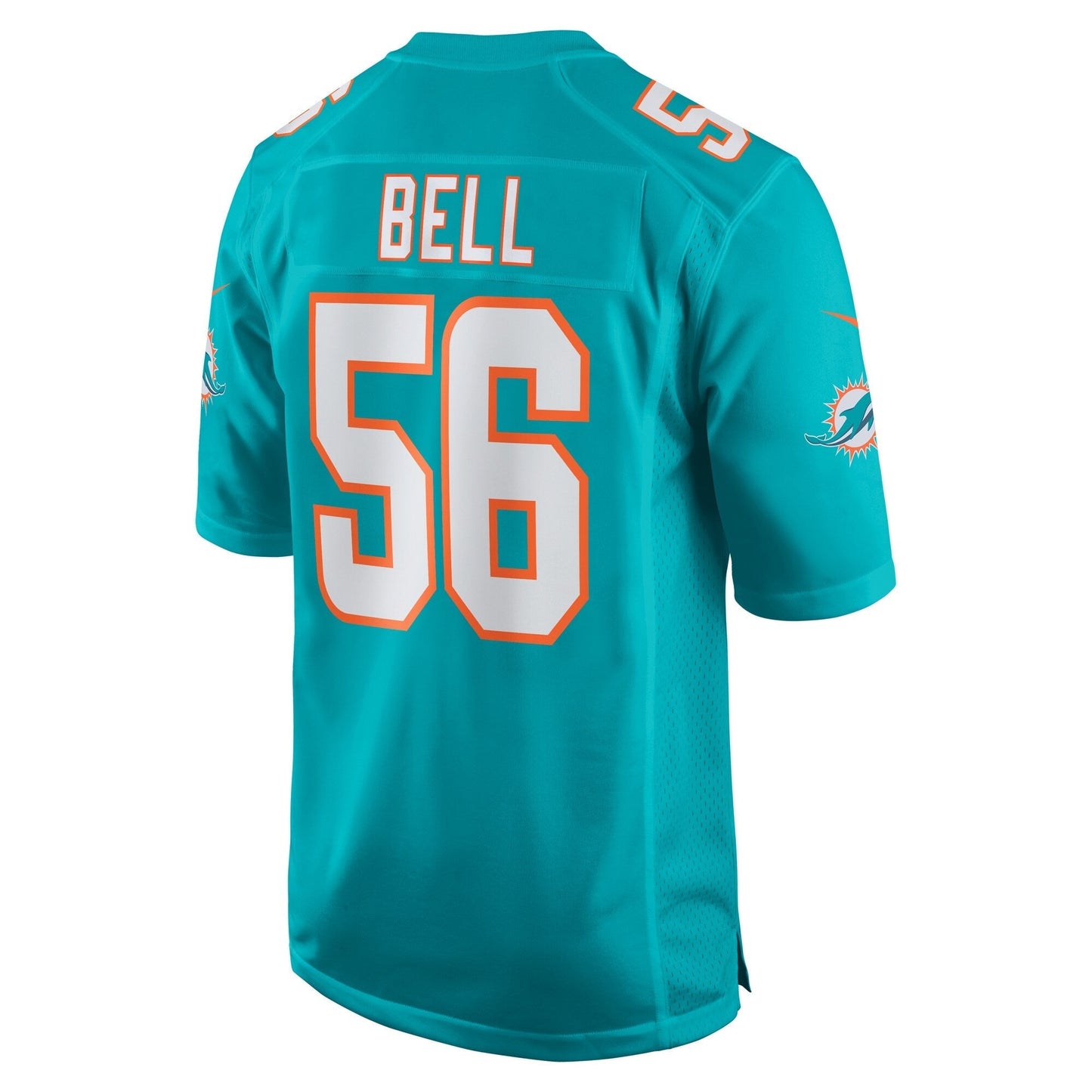 Miami Dolphins Quinton Bell Aqua Game Jersey football jersey product view 2