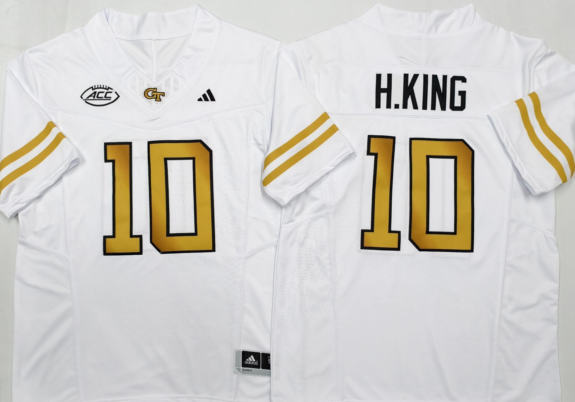 Men's Georgia Tech Football Haynes King White Player Jersey football jersey product view 1