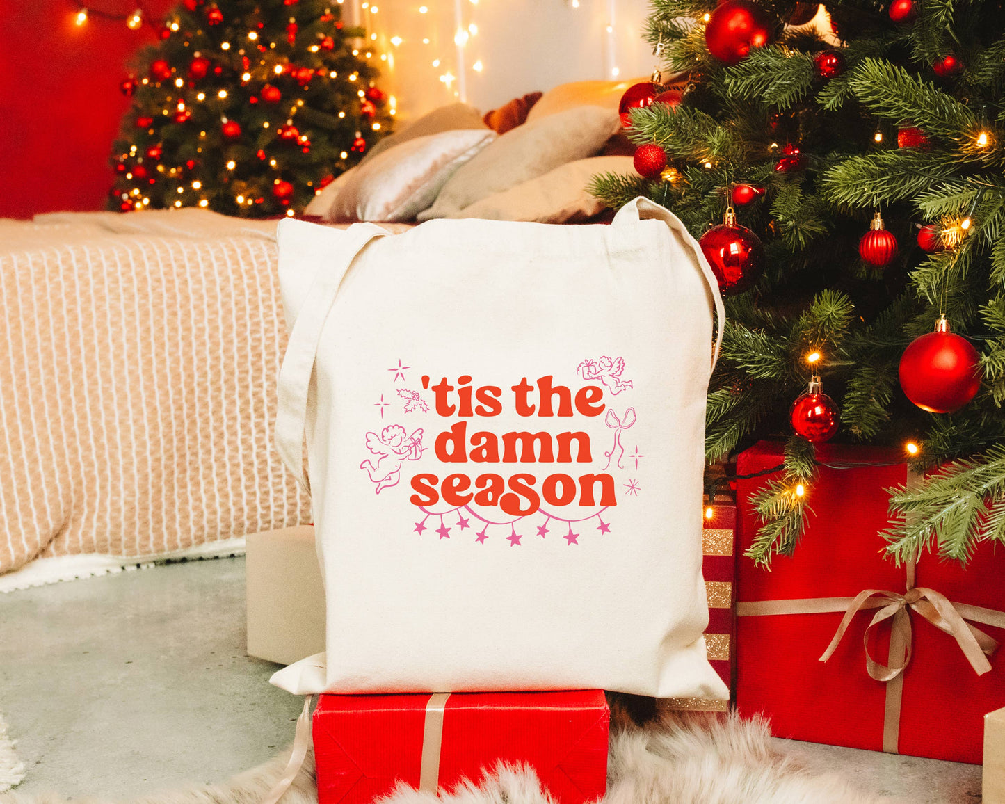 Gift Bag, Christmas Gift Bag, Christmas Tote Bag, Gift Bags Unisex T-shirt, Sweatshirt, Hoodie, Long Sleeve Tee - T-Shirt, Sweatshirt, Hoodie