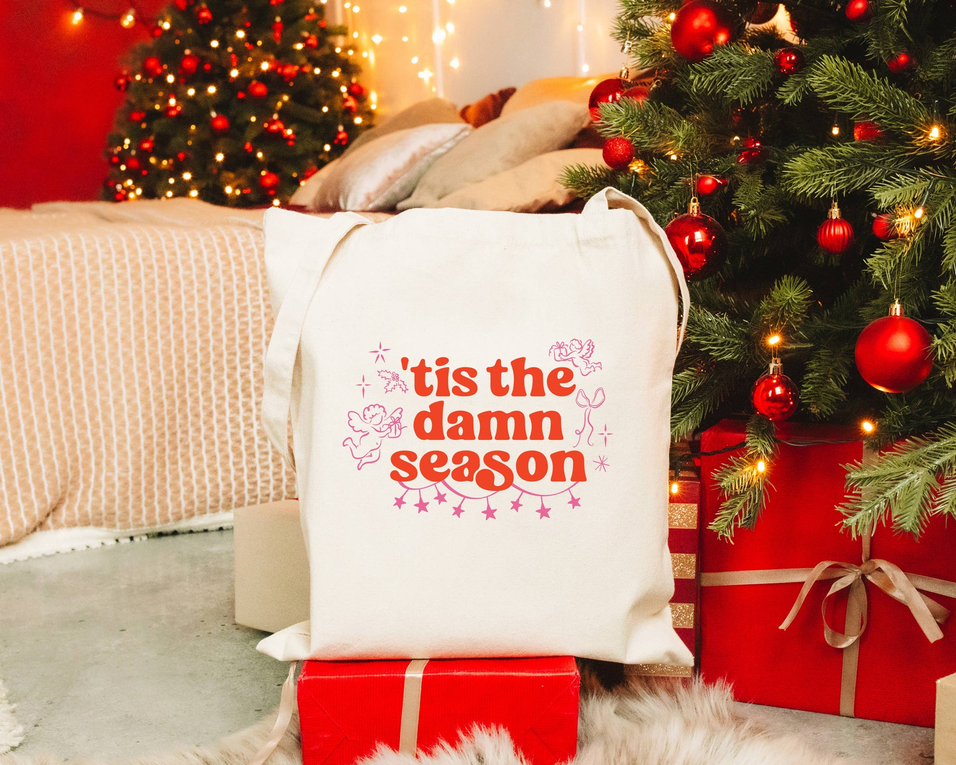 Gift Bag, Christmas Gift Bag, Christmas Tote Bag, Gift Bags Unisex T-shirt, Sweatshirt, Hoodie, Long Sleeve Tee - T-Shirt, Sweatshirt, Hoodie