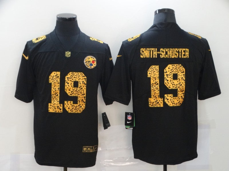 Men's Pittsburgh Steelers JuJu Smith-Schuster #19 Black Player Game Jersey1 football jersey product view 1