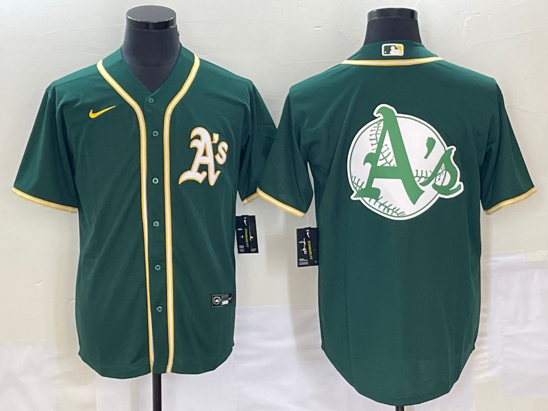 Men's Oakland Athletics Kelly Green Replica Team Jersey baseball jersey product view 1