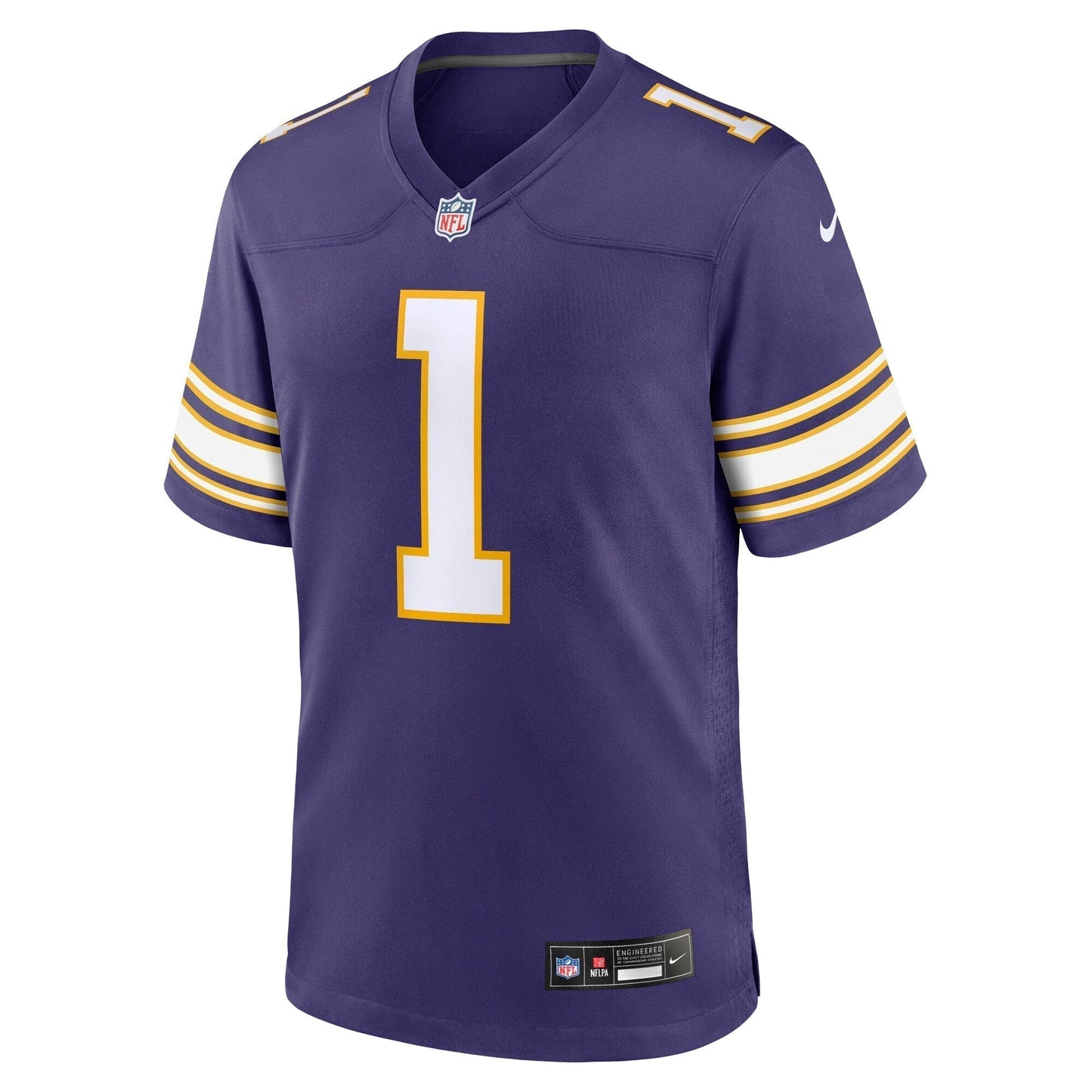 Warren Moon Minnesota Vikings Classic Retired Game Jersey - Purple football jersey product view 2