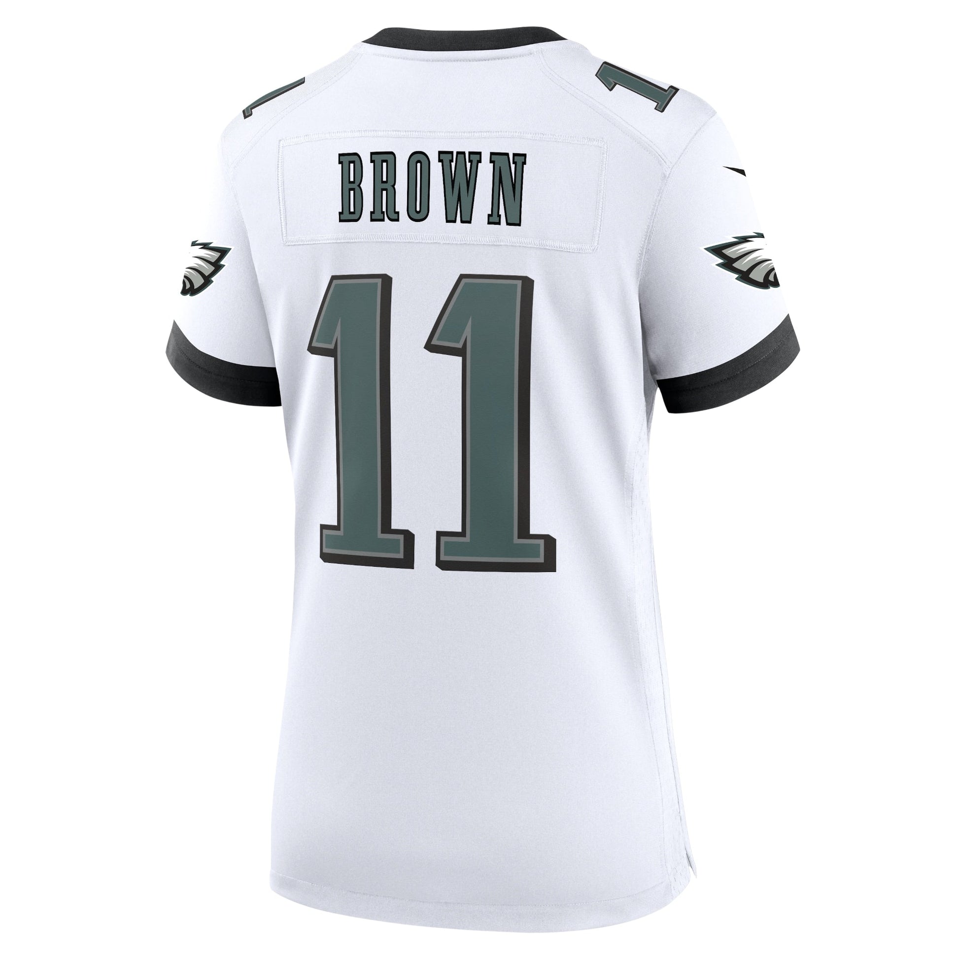 A.J. Brown Philadelphia Eagles Game Jersey - White football jersey product view 3
