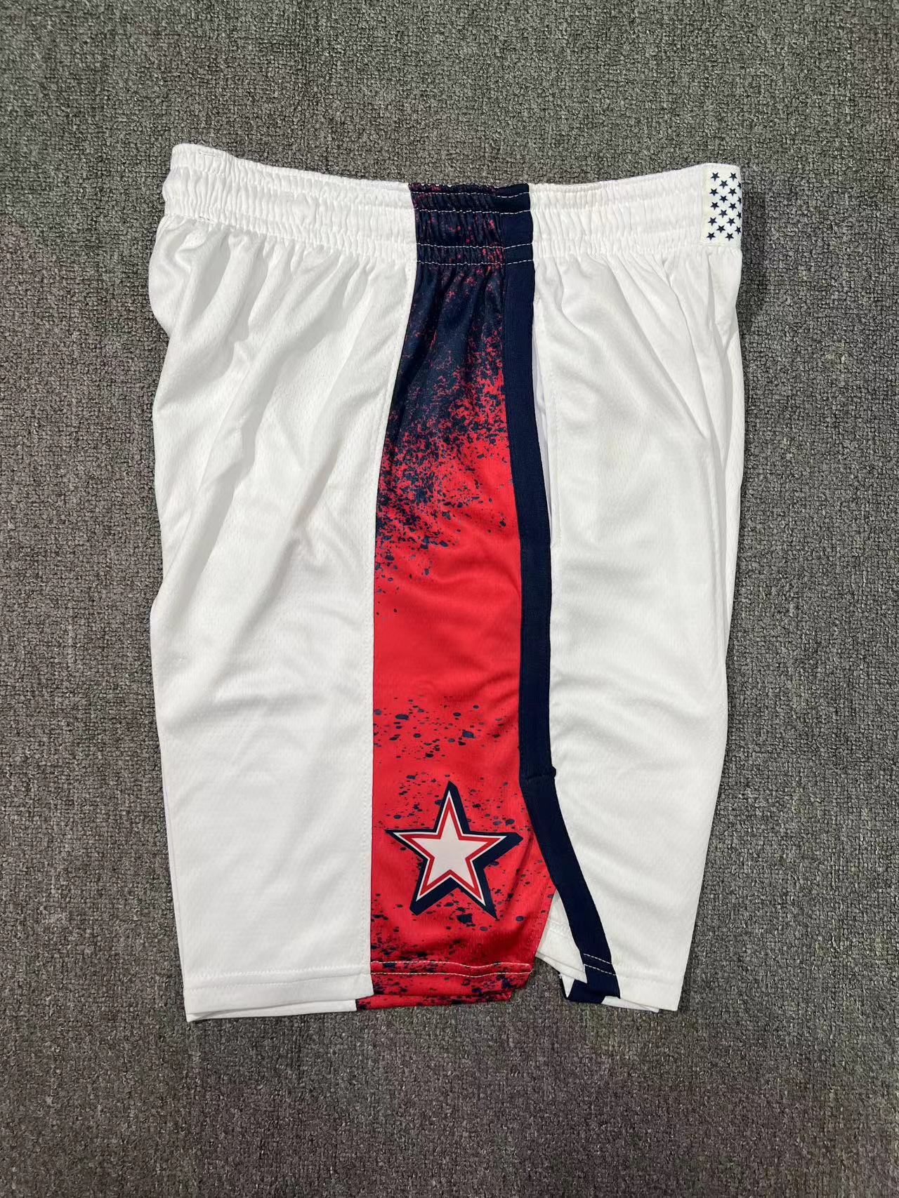 24 Olympics USA Team White Shorts sports jersey product view 3
