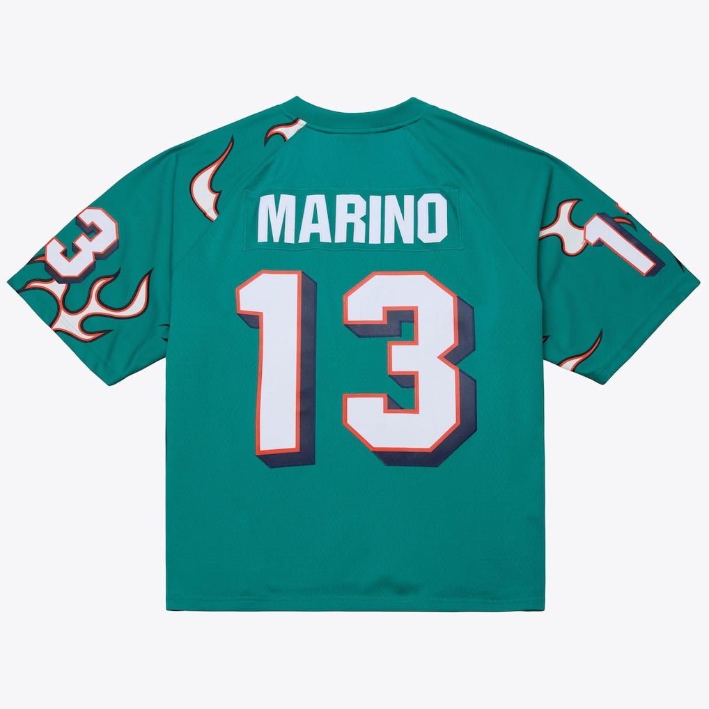 M.Dolphins #13 Dan Marino x Golf Wang Aqua 1984 Legacy Fashion Jersey football jersey product view 1