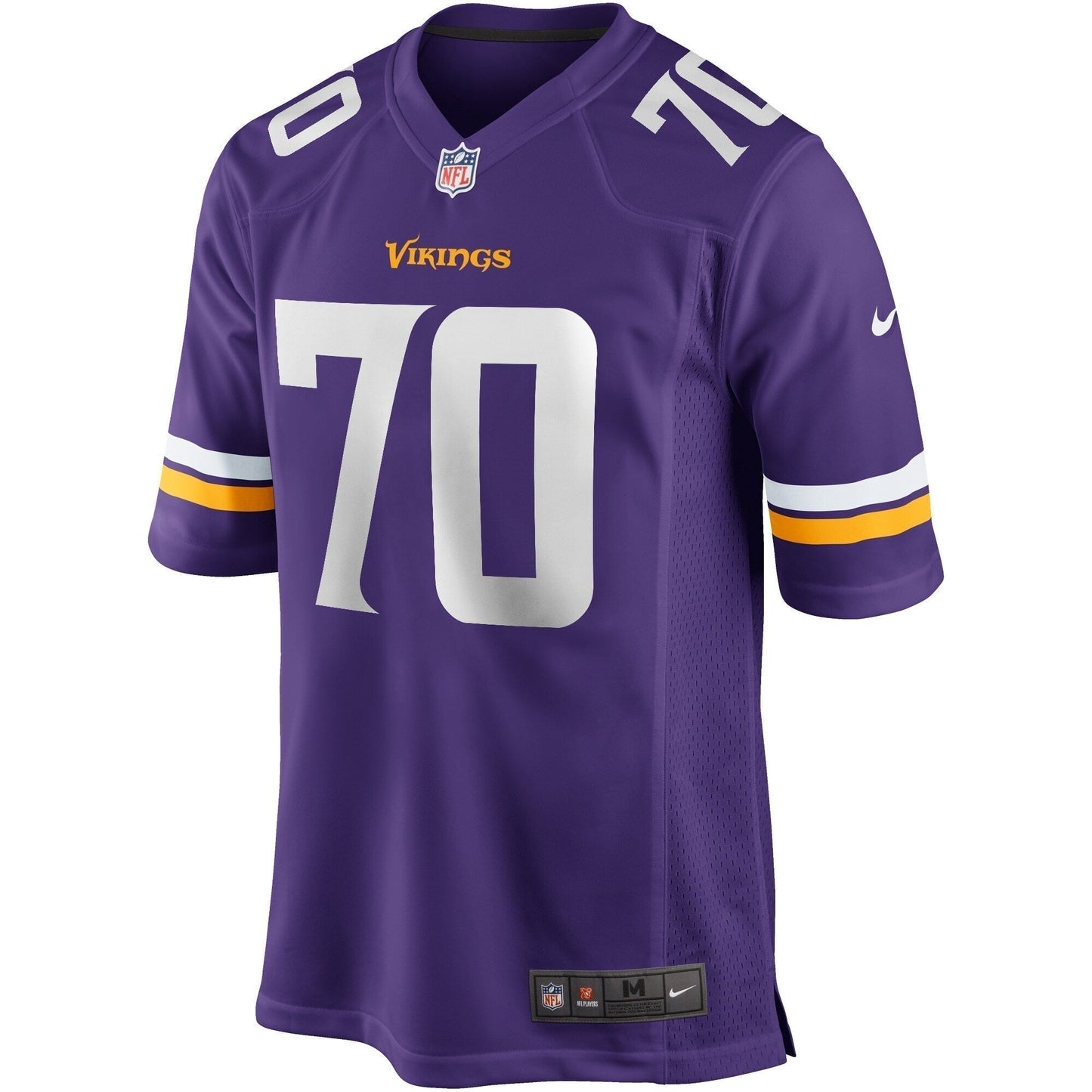 Jim Marshall Minnesota Vikings Game Retired Jersey - Purple football jersey product view 2