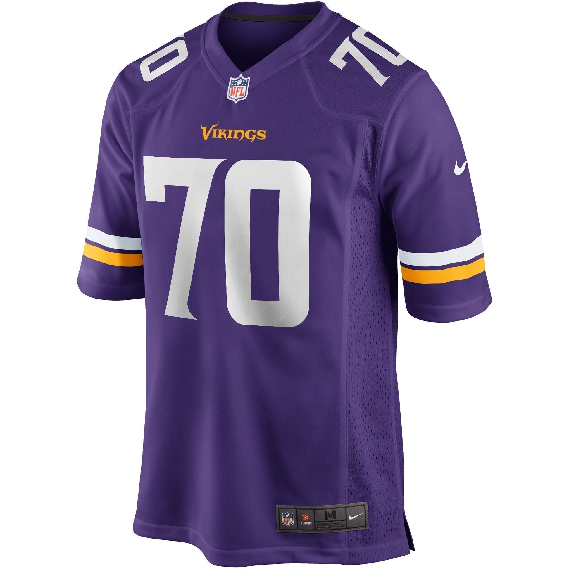 Jim Marshall Minnesota Vikings Game Retired Jersey - Purple football jersey product view 2