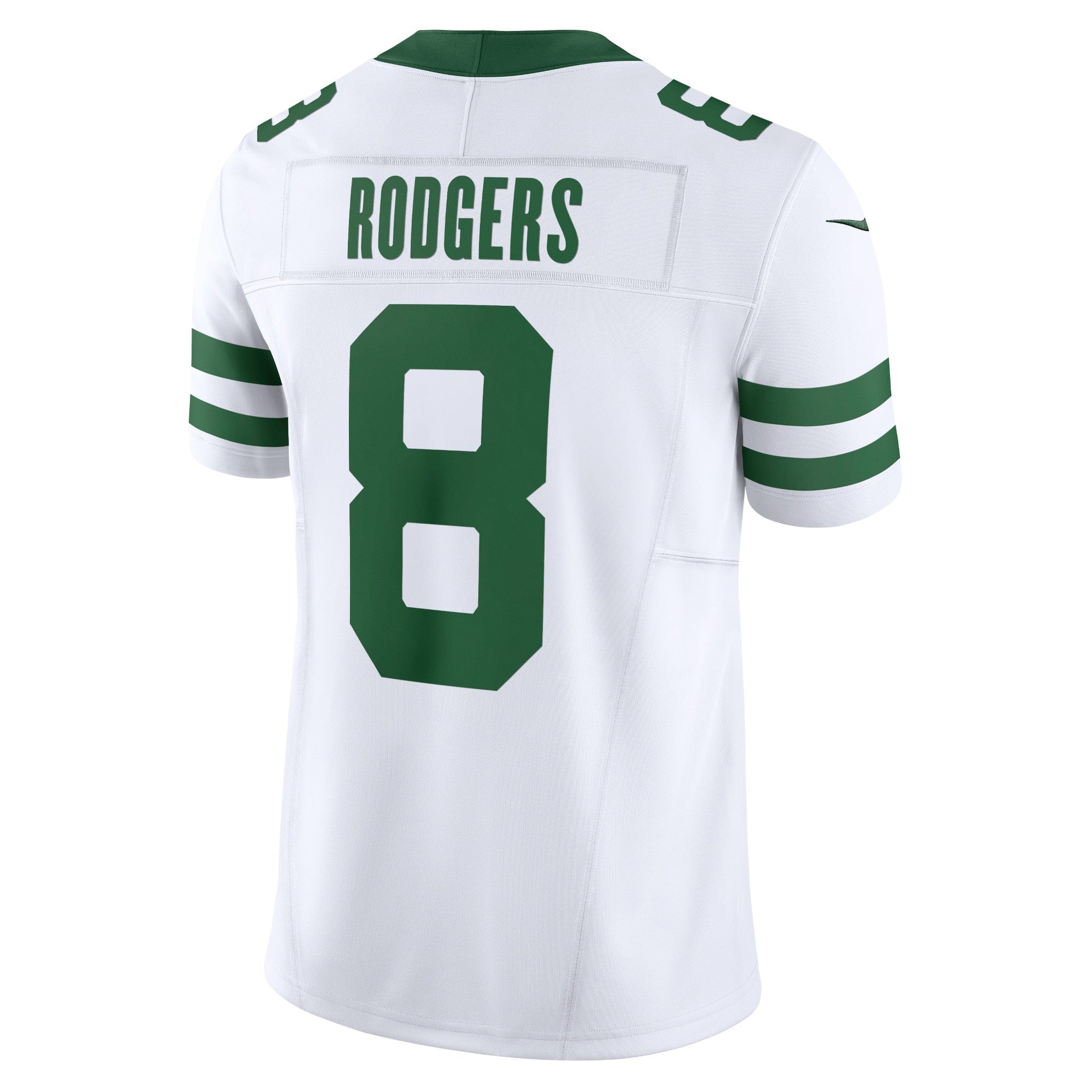 Aaron Rodgers New York Jets Vapor F.U.S.E. Limited Jersey - Legacy White football jersey product view 3