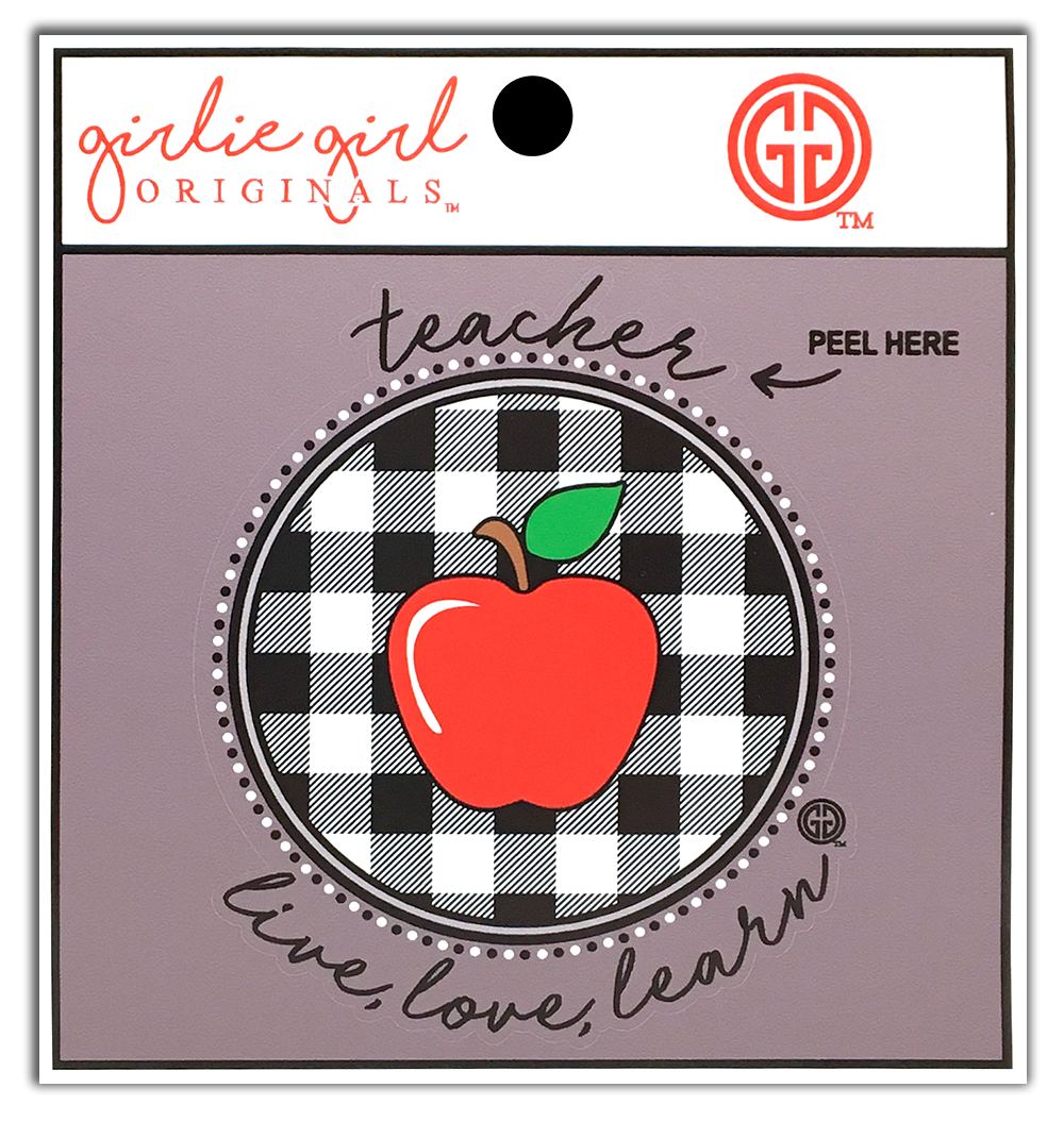 Decal/Sticker Teacher Plaid 2179 Unisex T-shirt, Sweatshirt, Hoodie, Long Sleeve Tee - T-Shirt, Sweatshirt, Hoodie