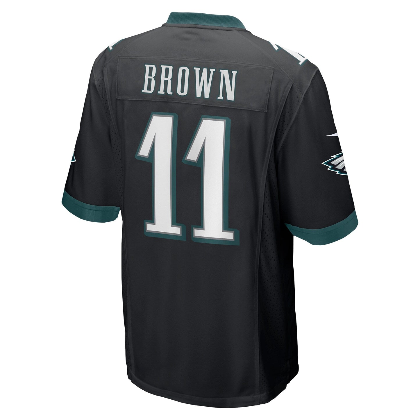 A.J. Brown Philadelphia Eagles Game Jersey - Black football jersey product view 3