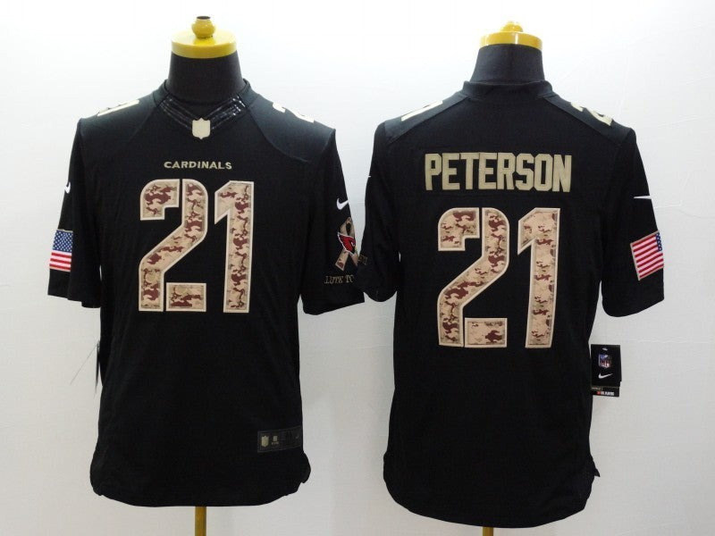 Men's Arizona Cardinals Patrick Peterson #21 Black Player Game Jersey1 football jersey product view 1