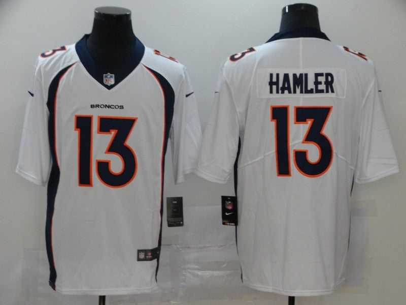 Men's Denver Broncos KJ Hamler White Game Jersey football jersey product view 1