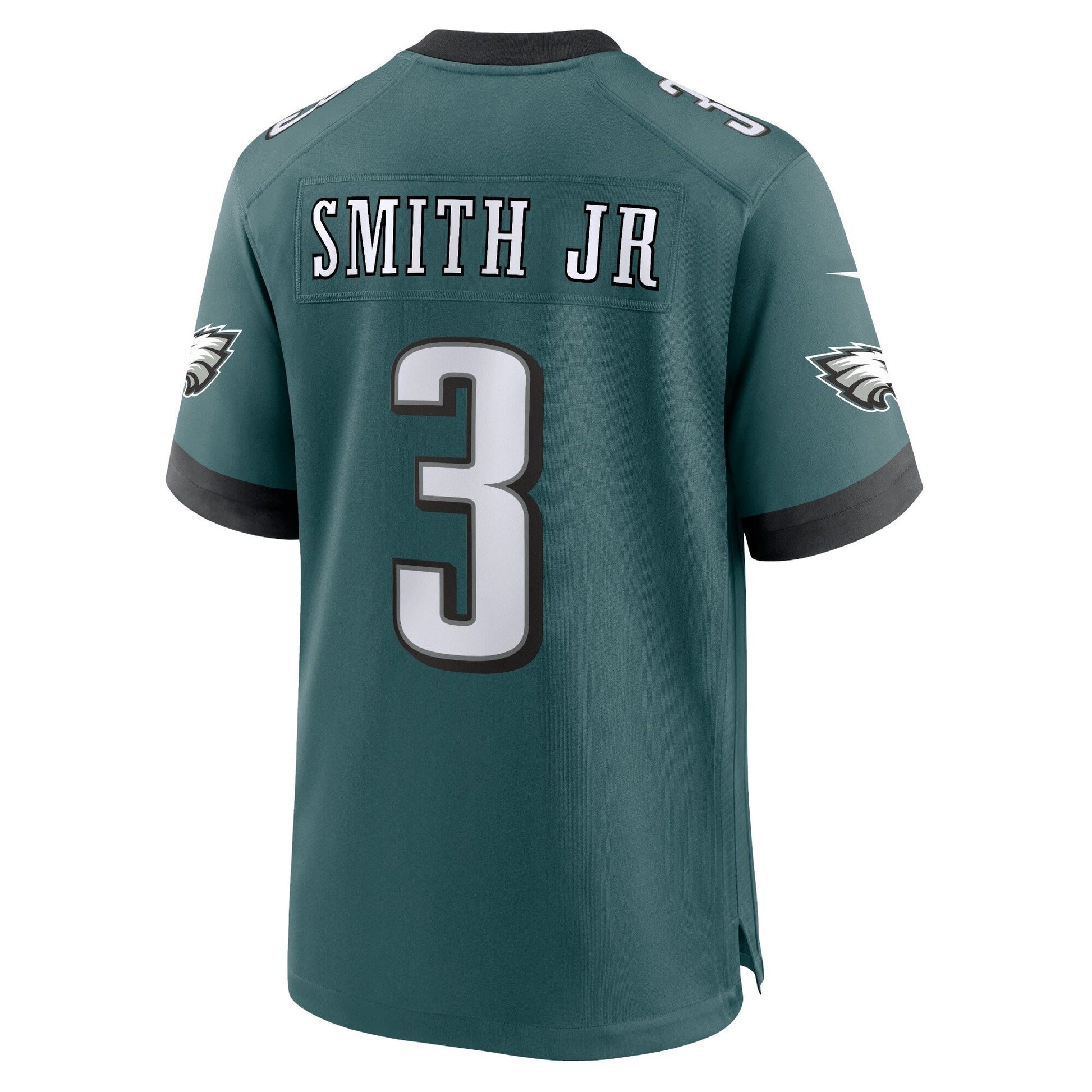 Nolan Smith Philadelphia Eagles Team Game Jersey - Midnight Green football jersey product view 3