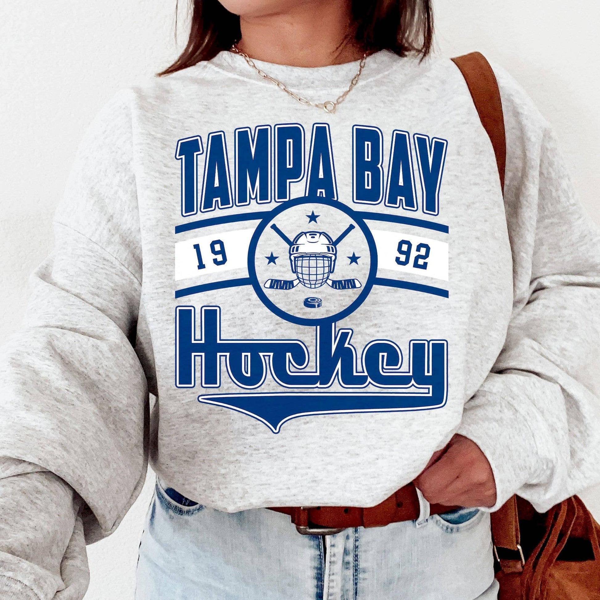 Vintage Tampa Bay Lightning 1992 Sweatshirt  Retro Hockey F Unisex T-shirt, Sweatshirt, Hoodie, Long Sleeve Tee - T-Shirt, Sweatshirt, Hoodie