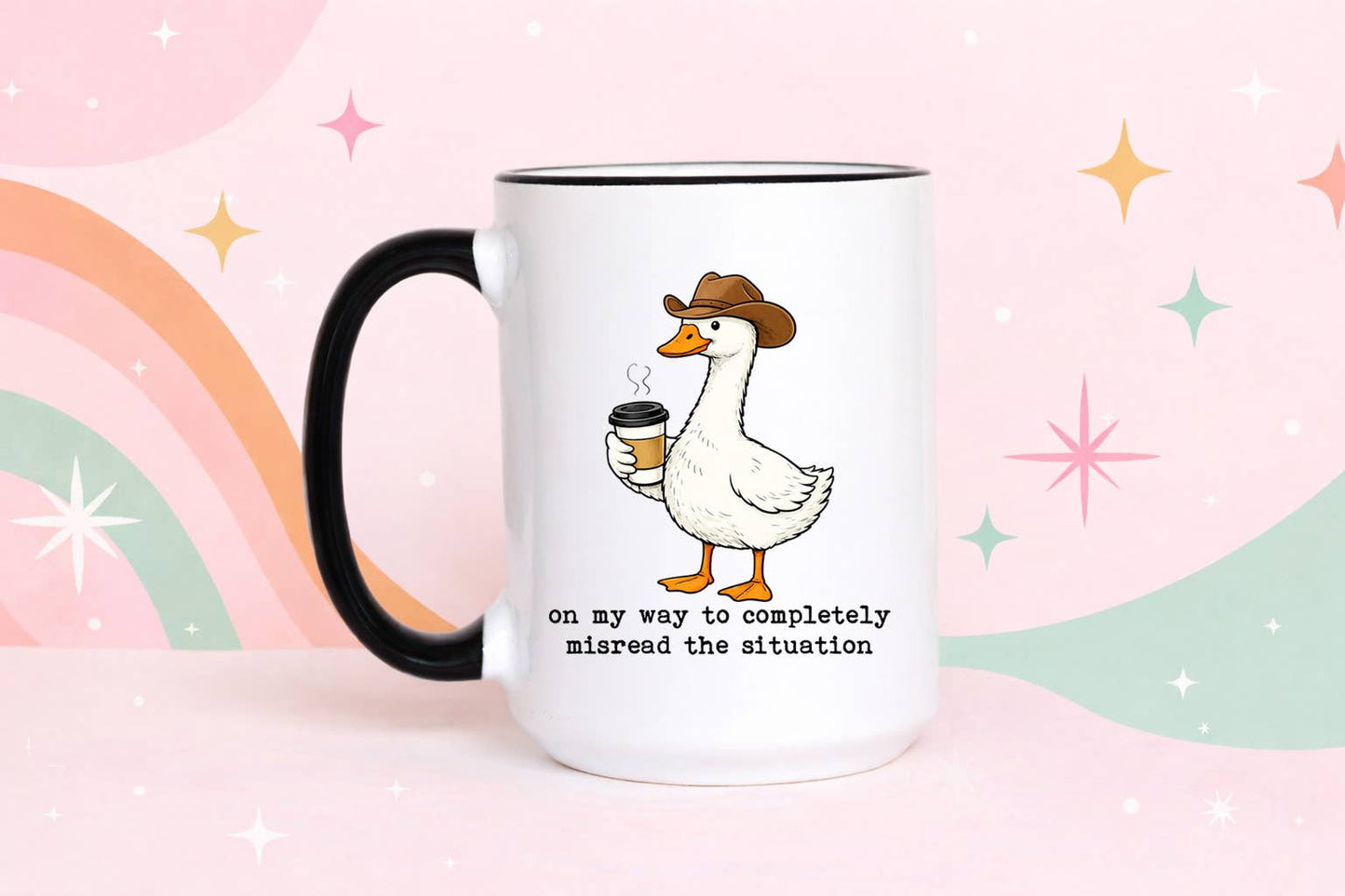 Funny Goose Coffee Mug Cute Animal Sarcastic Gift Mug Unisex T-shirt, Sweatshirt, Hoodie, Long Sleeve Tee - T-Shirt, Sweatshirt, Hoodie