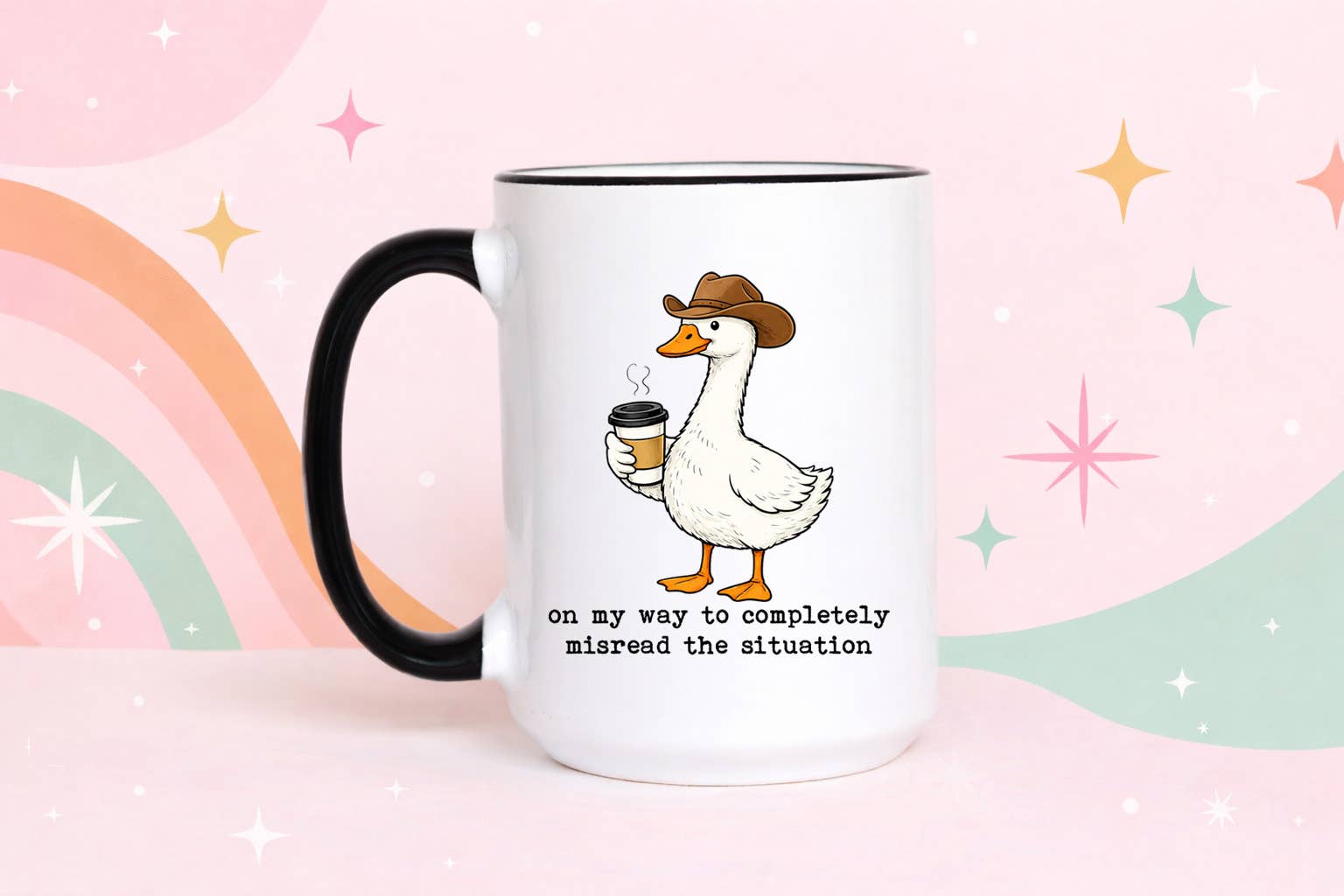 Funny Goose Coffee Mug Cute Animal Sarcastic Gift Mug Unisex T-shirt, Sweatshirt, Hoodie, Long Sleeve Tee - T-Shirt, Sweatshirt, Hoodie