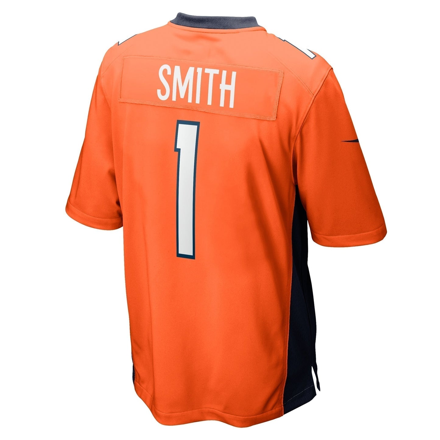 Tremon Smith Denver Broncos Game Jersey - Orange football jersey product view 3