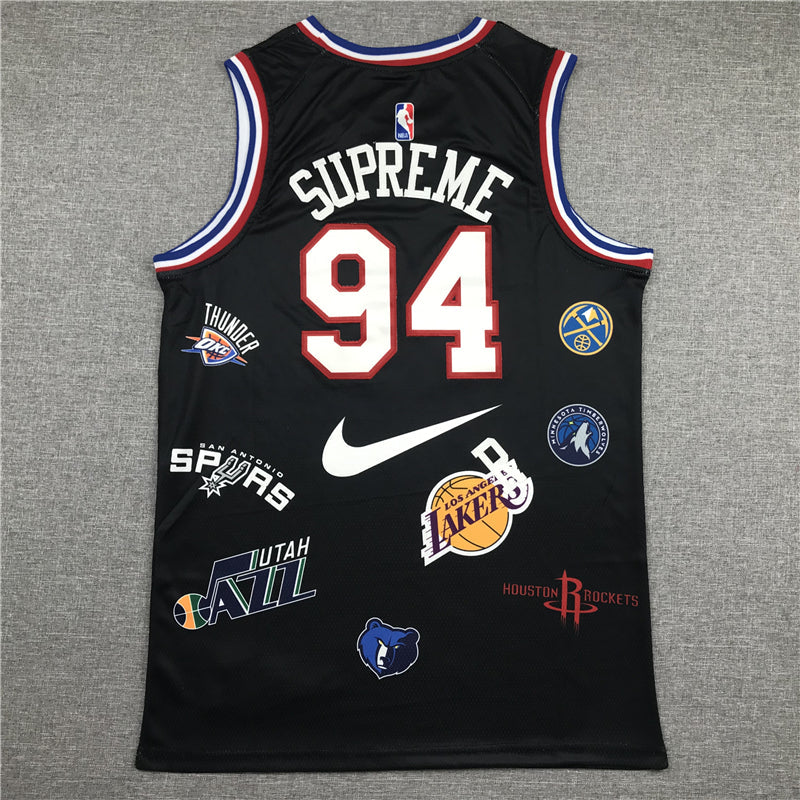 Supreme co-branded No. 94 jersey (black) sports jersey product view 2