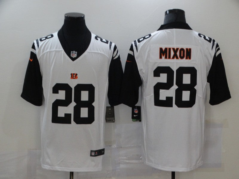 Men's Cincinnati Bengals Joe Mixon White Game Player Jersey football jersey product view 1
