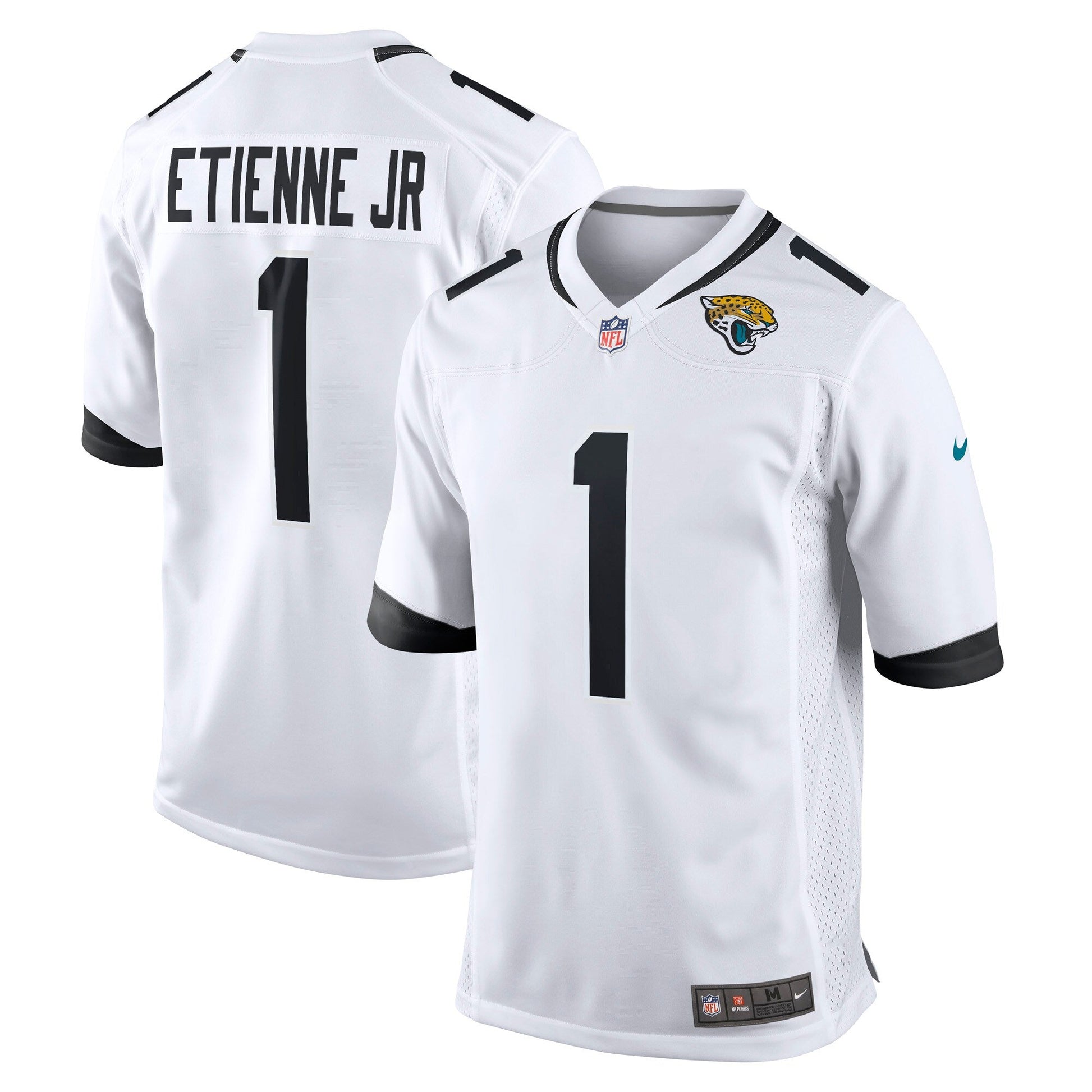 Travis Etienne Jr. Jacksonville Jaguars Game Jersey - White football jersey product view 1