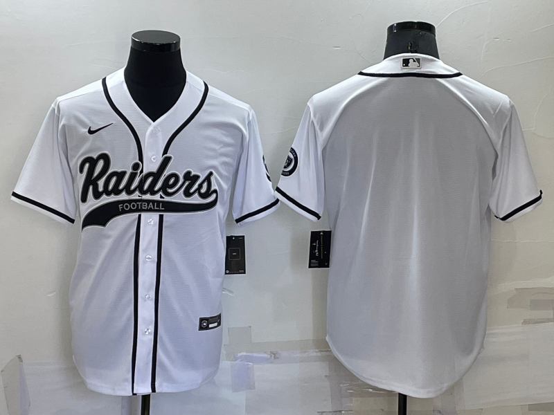 Men's Las Vegas Raiders White Blank Jersey1 football jersey product view 1