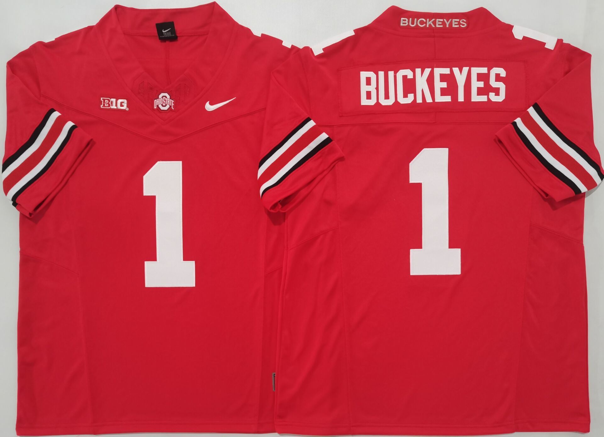 Men's Ohio State Buckeyes Red Player Game Jersey sports jersey product view 1