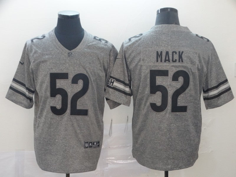 Men's Chicago Bears Khalil Mack #52 Gray Game Jersey1 football jersey product view 1