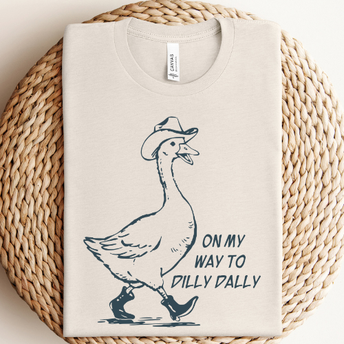 Dilly Dally Goose Graphic Tee Unisex T-shirt, Sweatshirt, Hoodie, Long Sleeve Tee - T-Shirt, Sweatshirt, Hoodie