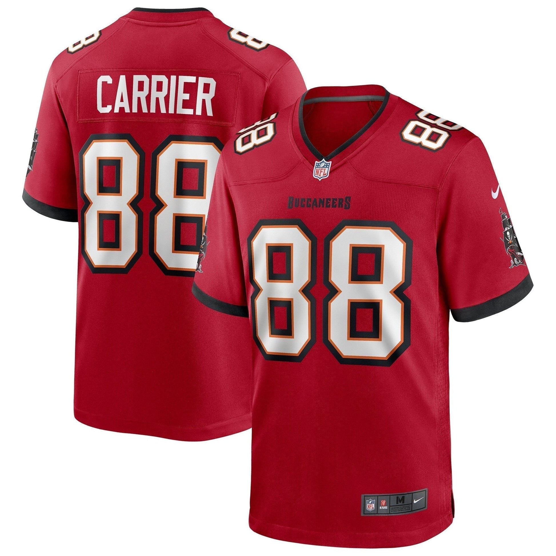 Mark Carrier Tampa Bay Buccaneers Game Retired Jersey - Red football jersey product view 1